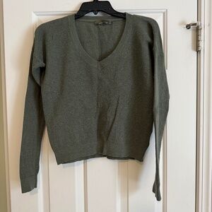 Prana Milani green knit sweater | Cotton, Wool, Nylon